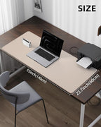 AFIING Extra Large Desk Mat - 55"x 24" Non-Slip Desk Pad for Office and Home - Ideal for Large Mouse Pad and Desk Mats on Top of Desks(Beige)