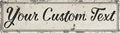 The Sign Shoppe Rustic Custom Metal Sign - Custom Sign for Indoor or Outdoor Use (Rustic Tan Double Border, 15 inches x 4 inches)