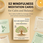 QUOKKA Self-Care & Anxiety Relief – 52 Mindfulness Cards for Stress Reduction and Emotional Balance | Grounding Exercises, Breathing Tools & Relaxation Techniques | Wellness Gift for Calm and Focus