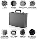 MewVeer Top Loader Case, Trading Card Storage Box with Key Lock for Sports Cards, Trading Cards, Hard Case Holds 600+ Top Loaders or 130+ 35pt One Touch