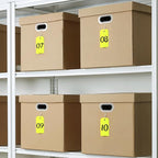 500 Pieces Plastic Shipping Tags with Wire Waterproof Hang Tags Heavy Duty Labeling Tags with String Wires Tags Labels Labeling Tags Stacking Tags for Equipment Car Parts (Yellow, 4 3/4 x 2 3/8)