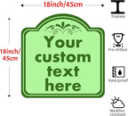 Custom Signs,Custom Indoor/Outdoor Decorative Sign,Aluminum Weatherproof Metal Sign Multiple Sizes, Customize for Office, Business, Workplace, office, Home, Delivery Signs