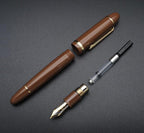 JINHAO X159 Fountain Pen (F Nib 0.5mm, Coffee with Gold Clip)
