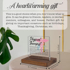 Physical Therapist Gifts, Thank You Appreciation Gifts for PTs Rehab Week Graduation Birthday Christmas Recovery Support Staff Office Desk Decor Decorative Signs Plaque PA007