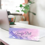 Personalized Name Plate for Desk, Custom Desk Name Plate, Acrylic Name Plate Office Desk Accessories, Personalized Office Gifts for Coworkers Teachers, Employee Appreciation Gifts (Himalayan)
