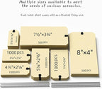 INNOVART Shipping Tags - Double Wired 7 1/2" x 3 3/4", Manila Wire Tags with Reinforced Eyelet, Case of 500