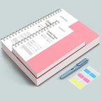 EMSHOI A4 Spiral Dotted Notebook - 150 Sheets (300 Pages), 100gsm Dot Grid Journal, Waterproof Softcover, Twin-Wire Binding Journal for School, Work, Writing, Bullet Journaling - 11.2"x8.27" Pink