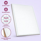 Graph Paper Pad for Blueprint Drawings, Drafting, Engineering Drawing, and Planning - Graph Paper 8.5x14 Blueprint Quadrille Grid Paper Pads with Blue Lines, High Brightness 50 Sheets (5-Pack)