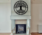 Personalized Tree of Life Metal Wall Art | Custom Monogram Family Last Name Sign | Outdoor & Indoor Tree Wall Decor | Unique Christmas, Wedding, or Housewarming Gift
