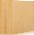 EUSOAR Journal Notebook, 12 Pack A4 11" x 8-1/2", 40 Sheets/ 80 Pages, 100gsm Thick Paper, Kraft Notebooks College Ruled, Line Travelers Journals Bulk Softcover, for Diary Writing Work Office