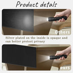 EcoBrisa 48" Under Desk Privacy Panel Self-Adhesive Modesty Panel Stand Up Desk Modesty Panel for Home Office or Standing Workstation, Black