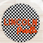 Custom Nursery Name Sign, checker theme nursery sign, boys nursery wall decor (Checkered)