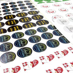 100-500 Custom Personalized Labels With Any Image Logo and Text - Business Thank You Stickers (Heart, 4 Inch)