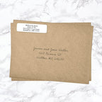 White Personalized Return Address Labels Without Dispenser - Roll of 500 Custom Stickers