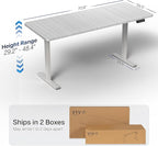 VIVO Electric 71 x 30 in Standing Desk, Memory Height Adjustment, 1B Series, Holds 220 lbs, Dark Gray Top Gray Frame, DESK-KIT-1G7G