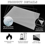 Roowest 2 Pcs 24 x 36 Inch, 1/2 Inch Thick Clear Acrylic Plexiglass Sheets Transparent Plastic Panels Sheets Cut to Size Cast Acrylic Board Panel with Protective Film for Craft DIY Project Sign Frame