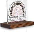 Assistant Director Appreciation Desk Sign Gift, Office Thank You Decorative Plaque for Leadership Recognition, Thoughtful Desk Decor for Assistant Director Retirement Promotion PA104