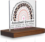Assistant Director Appreciation Desk Sign Gift, Office Thank You Decorative Plaque for Leadership Recognition, Thoughtful Desk Decor for Assistant Director Retirement Promotion PA104