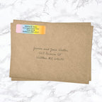 Cascading Rainbow Personalized Return Address Labels Without Dispenser - Roll of 250 Custom Stickers