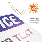 Custom Notice Sign, OSHA Sign, 24x30 Inches, 3M EGP Reflective .080 Aluminum, Fade Resistant, Indoor/Outdoor Use, Made in USA