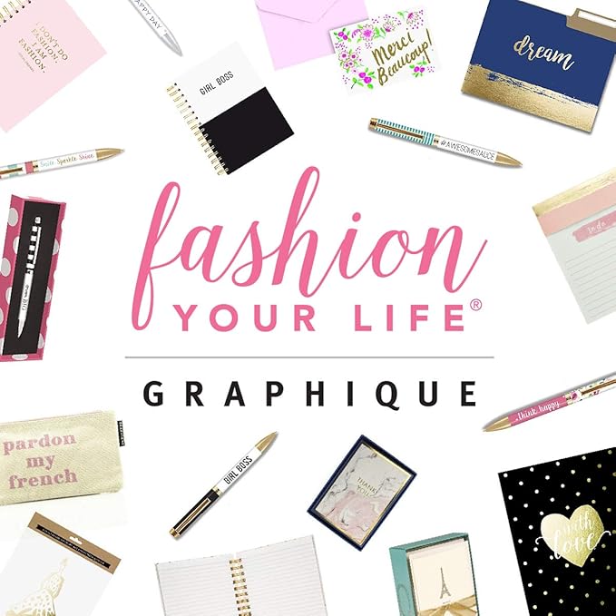 Graphique Large Notepad, Brush Strokes – 6" x 8", Cute Notepad with 150 Tear-Off Sheets, Features the Word “Notes” on Every Page – Perfect for Note Taking, List Making, and More
