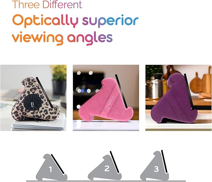 Flippy Original Tablet Pillow Stand & iPad Holder, Gift for Book Lovers & Readers, Multi-Angle Stand with Storage for Lap, Desk & Bed, Compatible with Kindle, Fire, iPad & Samsung, Orchid You Not