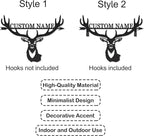 Personalized Deer Hunter Metal Wall Mount & Bow Rack, Custom Deer Hunting Gifts,Outdoor Hunting Decor, Cabin Wall Art, Hunting Room Decor, Lodge Wall Decor, Deer Hunting Accessories