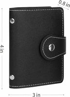 PRIVILLA 2 Pcs Credit Card Holder and business card holder，Sd Card Holder Each Has 26 Card Organizers, 2024 New Credit Card Holders book for Men and Women.