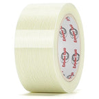 Ealyder Tape 2 Inch x 30 Yards Transparent Reinforced Fiberglass Tape – 5.5 Mil Filament Strapping Tape, Adhesive Heavy Duty