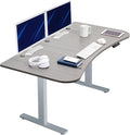 VIVO Electric 63 x 32 in Standing Desk, Memory Height Adjustment, 1B Series, Holds 220 lbs, Dark Gray Top Gray Frame, DESK-KIT-1G1G