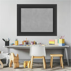 Amanti Art Black Framed Magnetic Board 23x29 Medium Vision Board for use with Magnets, 100% Metal Sheet to Display Items as Office Decor or for Home Organization in mudroom, Kitchen or Kids Room