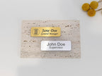 Custom Engraved ID Name Tag Badges Identification Personalized with Text & Logos, Metal Name for Clothing with Pin or Magnetic Backing Plates for Business and Employees (Your Own Design)
