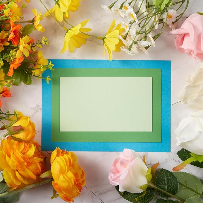 50 Sheets Blank Cardstock Paper 250 GSM Thick Heavy Cards Stock for DIY Art Projects, Card Making, Postcards, Greeting Cards, Birthday Party, Wedding Invitation (Multicolor, 4x6 inches)