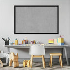 Amanti Art Black Framed Magnetic Board 21x33 Large Vision Board for use with Magnets, 100% Metal Sheet to Display Items as Office Decor or for Home Organization in mudroom, Kitchen or Kids Room
