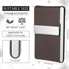 Eaasty 4 Pcs PU Leather Business Card Holder Case with Magnetic Clasp Pocket RFID Blocking Metal Business Card Holder Wallet Organizer(Multicolor,Classic Style)