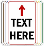 Custom Arrow,Custom Directional Sign, Up Arrow,12x18 Inches, 55 mil thick HDPE (high density polyethylene) Made in USA by My Sign Center