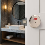 in-Use Vacant Commercial Bathroom Door Lock with Occupied Vacant Door Sign. Privacy Deadbolt with Occupancy Indicator. Privacy Indicator Bolt for Restroom, Meeting Room, Fitting Room- 1pc.