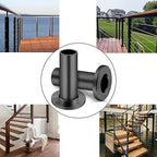 CKE 40 Pack T316 Stainless Steel Black Protector Sleeves for 1/8" 5/32" or 3/16" Cable Deck Stair Railing Kit System, Black Cable Railing Protective Sleeves for Wood Posts, DIY Balustrade, BCR01-3/16