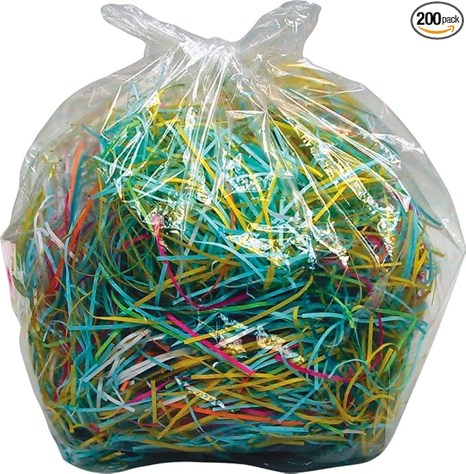 Dahle 20723 Shred Bags w/Gusseted Sides For Maximum Capacity, For Dahle 8-10 Gal Bin Shredders (Pack of 200)