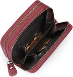 GOIACII Small Genuine Leather Wallet for Women, RFID Blocking Credit Card Holder Wallet