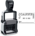 Trodat 5430 Professional Self-Inking Date Stamp with Scanned - Black Ink