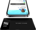 Popl Smart NFC Business Card - Sleek Modern Digital Business Card w/Instant App-Free Sharing - Customizable NFC Cards Compatible w/iPhone & Android (Metal Black)