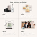 Popl Smart NFC Business Card - Sleek Modern Digital Business Card w/Instant App-Free Sharing - Customizable NFC Cards Compatible w/iPhone & Android (Black)