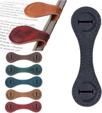 Personalized Magnetic Leather Bookmark, 26 Letters Custom Leather Bookmarks, Handmade, Leather Magnetic Bookmark for Book Lovers Readers Women Kid(Black，I）