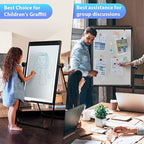 Stand White Board - 36x24 Magnetic Dry Erase Board Flipchart Easel Whiteboard, 3' x 2' Double Sided Easel Board Portable Whiteboard