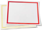 PaperDirect Pristine Specialty Certificates, 50 Sheets of 38lb White Paper, 8½" x 11", Red Bold Foil Border, Perfect for Awards, Students, Employees, Volunteers, Course Completion, Diplomas
