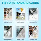 400 Card Sleeves Top Loaders for Cards - 3" x 4" Toploader, 35pt Hard Card Sleves for Trading Cards, Baseball, Sports Collectibles (200 Hard Toploaders + 200 Soft Penny Sleeves)
