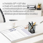 Guest Log Book for Automotive Dealerships – Customer Sign-in Tracking Log – 17" × 11" Visitor Registration Book – 100-Sheet Pad for Auto Service Centers, Repair Shops, Lead Management - 4 Pad