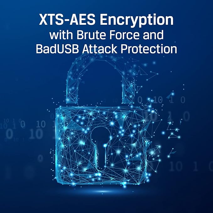 Kingston Ironkey Locker+ 50 128GB Encrypted USB Flash Drive | USB 3.2 Gen 1 | XTS-AES Protection | Multi-Password Security Options | Automatic Cloud Backup | Metal Casing | IKLP50/128GB