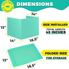 16 Pack Desk Privacy Folders for Students Desk Divider - Designer Pastel Color Privacy Folders for Students - Easy to Clean Strong Plastic Privacy Shield Desk Dividers for Students Classroom Supplies
